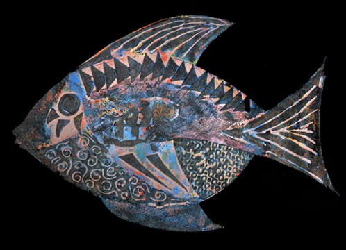 A fish by V Lattul. Click to return to work done by Year 8