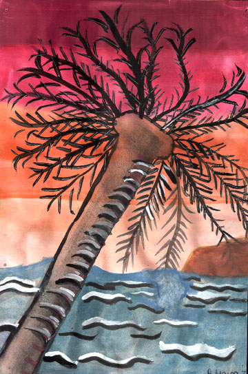 A tree by A Maina. Click to return to work done by Year 7